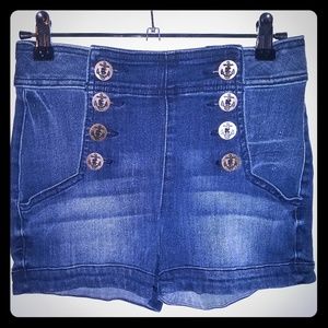 Express Jean Sailor Shorts.  Size 2.